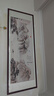 良品大师山水画办公室挂画中式客厅装饰画万里长城靠山图茶室字画风景壁画 流水生财A1 85*230cm宣纸锦绫+有机玻璃+红褐色实木框（大气款） 实拍图