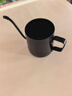 304不锈钢手冲咖啡壶套装家用挂耳咖啡细口壶迷你长嘴壶可加热 黑色250ml 实拍图