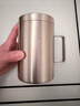 美厨（MAXCOOK）316不锈钢水杯马克杯 双层泡茶杯子办公室家用500ml带盖MCB8951 实拍图