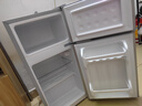 HYUNDAI（韩国现代）小冰箱迷你小型家用冷藏冷冻宿舍出租房办公室双开门二门电冰箱节能省电 80L银【租房神器+高性价比】 实拍图