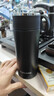 富光 保温杯高档男女316不锈钢学生便携泡茶大容量水杯年货礼品定制 黑色450ml【316内胆】 实拍图