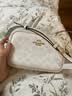 蔻驰（COACH）【品牌直供】女士JAMIE小号单肩斜挎包相机包粉笔白CY752礼物 实拍图
