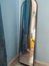 德旭全身镜落地镜家用轻奢高级镜子中古挂墙穿衣镜女生卧室简约试衣镜 子夜黑155*40cm-送防滑实木底座 实拍图