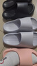 朴西新款EVA踩屎感厚底拖鞋女士居家室内情侣拖鞋男 灰色 42-43 实拍图