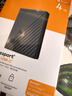 西部数据（WD）移动硬盘4TB 兼容type-c My Passport随行版2.5英寸 灰 机械硬盘 笔记本电脑外接 加密 家庭存储 实拍图