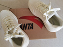 安踏男鞋板鞋小白鞋子男士运动鞋春季皮面防泼水厚底增高减震休闲鞋 【厚底减震小白鞋】象牙白/芯片灰-1 39 (245mm) 实拍图