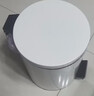 欧润哲垃圾桶脚踏带盖 8L米白厨房客厅卧室卫生间家用缓降静逸内外双桶 实拍图