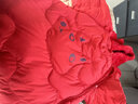 迷你巴拉（minibala）【三防】巴拉羽绒连体衣婴儿衣服宝宝萌趣爬服加厚2025新款 中国红60611-红色小熊 【毛绒帽子更柔软】 90 cm 【充绒量81.9g】 实拍图