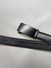 七匹狼（SEPTWOLVES）皮带男士真皮自动扣牛皮腰带商务正品高档品牌裤带生日礼物送老公 款二 哑黑 实拍图