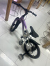 凤凰（Phoenix）儿童自行车脚踏车自行车3-8-12-18岁童车双碟刹带辅助轮16寸紫色 实拍图
