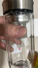 富光玻璃杯双层 带茶隔高硼硅玻璃水杯 茶水分离车载泡茶杯子男400ml 实拍图