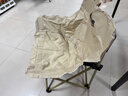 探险者（TAN XIAN ZHE）户外折叠椅露营椅子月亮椅便携折叠桌椅高靠背躺椅小凳子钓鱼椅 经典舒适款卡其【3重绷带加固】 实拍图
