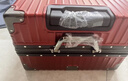 狄斯顿保罗  铝框行李箱男女新款拉杆箱万向轮拉杆箱大容量旅行箱登机密码箱 酒红色-加厚合金框【箱体可坐人】 24英寸 实拍图