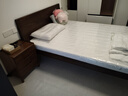源氏木语实木床卧室双人床小户型黑胡桃木月兮大板床1.5*2.0米高铺京享家 实拍图