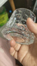 宝石纹玻璃杯INS风高颜值洋酒杯透明家用加厚鸡尾酒调酒啤酒杯子 【底部凸起 】桌面旋转威士忌酒杯200ml*1 实拍图