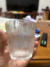 简约ins风玻璃杯家用果汁杯办公室咖啡杯磨砂啤酒杯树纹冰川杯 矮款 2只装220ml 实拍图
