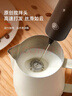 Hero双子电动打奶泡器咖啡奶泡机家用牛奶打泡器手持搅拌打蛋器黑色 实拍图