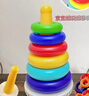 MKBIBI叠叠乐婴儿套圈玩具早教不倒翁彩虹套圈环积木1-3岁生日礼物 实拍图