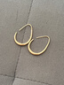 伊灿法式极简显脸小U形耳环女独特气质高级感耳圈 2025年新款爆款耳饰 法式极简显脸小U形耳环【金色】 实拍图