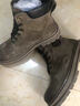 苏系男士马丁靴男款2025秋冬季新款透气高帮工装男靴英伦风真皮雪地靴 卡其色【二层猪皮高品质】 42 男码（尺码偏大建议小一码） 实拍图