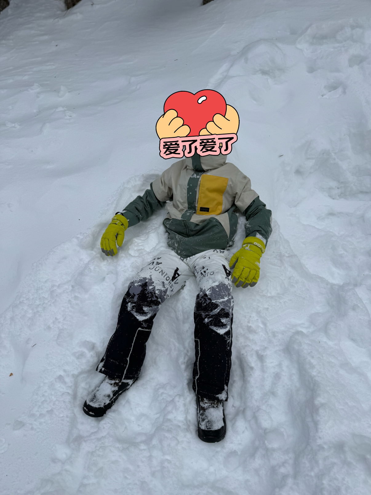 迪卡侬儿童SNB500户外保暖单双板滑雪服绿14岁-4663857 实拍图