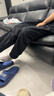 迪卡侬（DECATHLON）户外运动时尚休闲裤长裤工装男秋摇粒绒抓绒加绒保暖裤SOL 摇粒绒内里 - 经典黑 XXL 实拍图