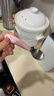 babycare婴儿勺子儿童餐具叉勺宝宝吃饭勺子不锈钢刮泥勺果泥勺 欧泊粉 实拍图
