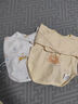 童泰新生儿半背衣婴儿衣服纯棉四季0-3月宝宝上衣满月服2件装 黄色 52 实拍图