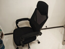 黑白调P4 Pro人体工学电脑椅子办公椅可躺午休椅电竞椅久坐舒适老板椅 耀黑(2D腰托+155°带脚托可躺） 实拍图