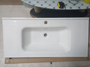 浴美优品实木浴室柜陶瓷一体盆卫生间洗手洗脸盆柜组合洗漱台镜柜奶油风 L16吊柜100cm普通镜柜+陶瓷盆 实拍图