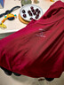 立蒙（LIMENG）男女装素色180g全棉短袖t恤圆领宽松体恤打底衫 酒红 3XL 实拍图
