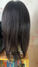瑞贝卡（Rebecca）假发女长直发无痕假发片100%真人发丝遮白发增加发量头顶补发片 中分刘海 自然黑 35cm 全手织工艺 实拍图