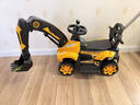 贝趣儿童电动挖掘机可坐人可挖土2-9岁可骑1-3-6男孩玩具新年礼物 卡通【大电瓶+电动挖臂+推杆】 大型遥控挖机小孩宝宝电动车 实拍图