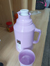新款马卡龙热水瓶车载暖壶小型保温瓶客厅家用宿舍带盖暖水瓶茶瓶 紫色 1.6L 实拍图