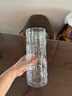 漫生活玻璃花瓶插花水养透明插花瓶百搭冰川纹水养轻奢水培植物摆件24cm 实拍图