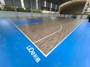 利德（LIDE）乒乓球地胶室内羽毛球篮球匹克球场地胶垫pvc运动地胶塑胶地板垫 乒乓球专用-蓝布纹4.5mm 实拍图