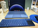 NILLKIN三折叠无线蓝牙键盘带鼠标功能触控板适用ipad平板手机笔记本电脑办公静音便携小巧华为苹果键盘 蓝色  送收纳袋【带触控数字键】 实拍图