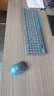 罗技（Logitech）MK275 键鼠套装 无线键鼠套装 办公键鼠套装 全尺寸 商务键鼠套装 带无线2.4G接收器 黑蓝色 实拍图