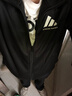 阿迪达斯（adidas）外套男女春季跑步运动立领拉链夹克外套运动服 黑/白 S 实拍图