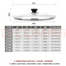 美厨（MAXCOOK）玻璃盖炒锅盖 304不锈钢包边煎锅盖火锅盖蒸锅盖32cm MCPJ9654 实拍图