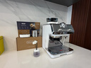 德龙（Delonghi）咖啡机 半自动咖啡机银骑士 意式美式家用现磨研磨一体机小型 手动奶泡 EC9155.W 白色情人节礼物 实拍图
