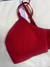 ubras虞书欣同款小花瓣杯软支撑性感内衣女聚拢文胸无钢圈胸罩 【钻石纱升级款】丝绒红色-背心 M 75A/75B/75C 实拍图