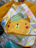beedoll蓓兜儿童罩衣围兜防水防脏婴儿护衣饭兜宝宝画画围裙 小熊+小兔 实拍图