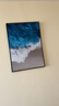 好久不见客厅装饰画现代简约沙发背景墙挂画大海风景三联壁画 实拍图