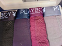花花公子男士内裤男夏季冰丝10A级抗菌四角裤头短裤网眼透气宽松平角裤4条 实拍图
