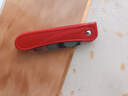 不锈钢折叠水果刀具家用切瓜果刀厨房去皮刀学生便携式分切果蔬刀 随机颜色1把 实拍图