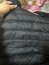 鸭鸭（YAYA）佟丽娅同款轻薄羽绒服女新款冬季短款圆领内胆修身时尚薄外套男 黑色【女款无领】 3XL 【建议140-155斤】 实拍图