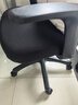 得力（deli）4900S 人体工学靠背办公椅/电脑椅/职员椅 可升降转椅舒棉坐垫 黑 实拍图