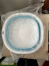 洁丽雅旅行折叠盆洗脸盆出差家用宿舍便携式旅游水盆泡脚北欧蓝-中号 实拍图