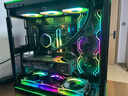 追风者D28积木版反叶120mm机箱水冷排高性能散热ARGB温控风扇(28mm厚/双侧无限镜/无线材拼接/3联包/黑) 实拍图